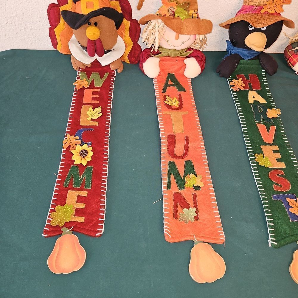 Adorable Autumn Themed Plush Wall Decor Set - Picture 5 of 7